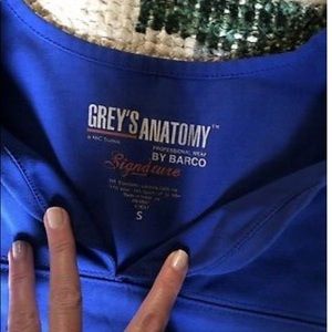Greys anatomy scrub top galaxy blue